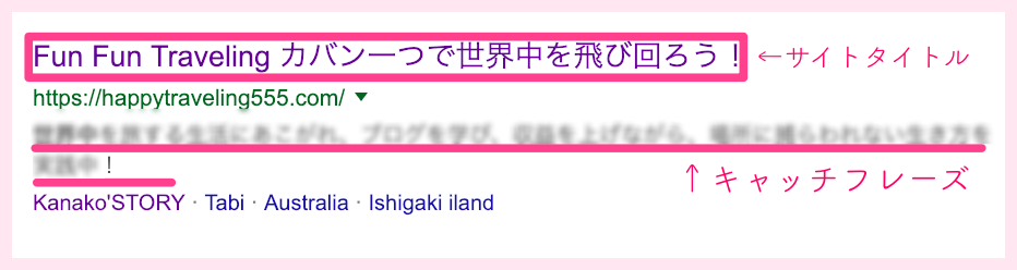 サイトタイトル